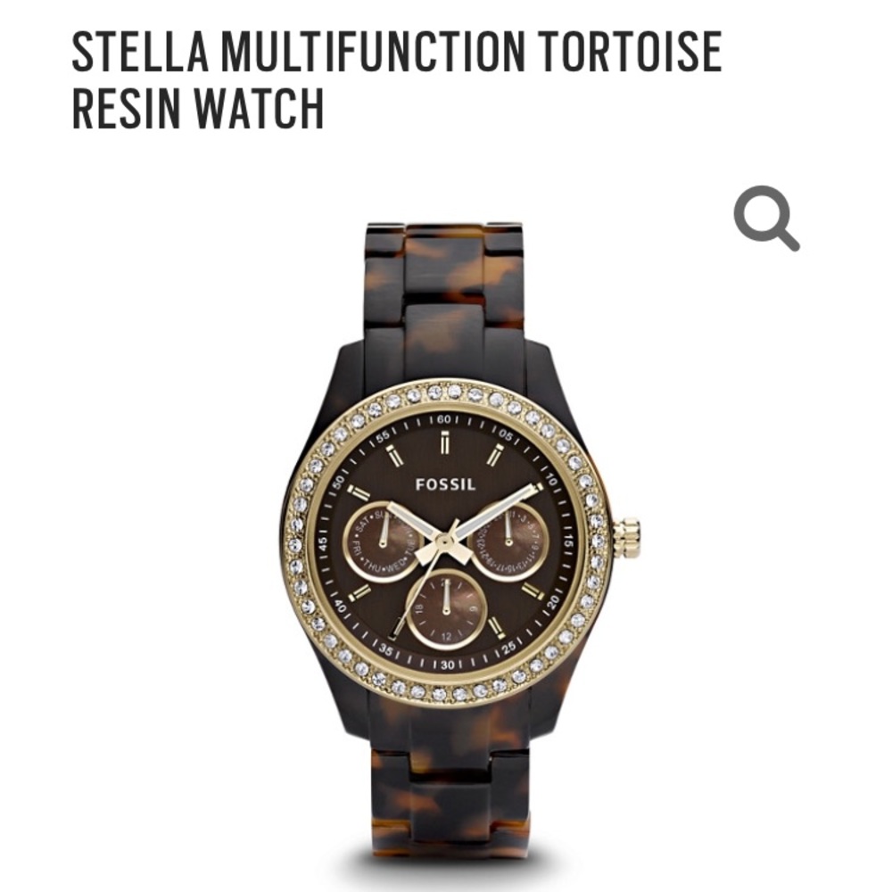 Fossil Women’s Tortoise and Gold Watch